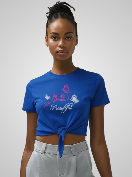 Crop Tee – Floating Wings