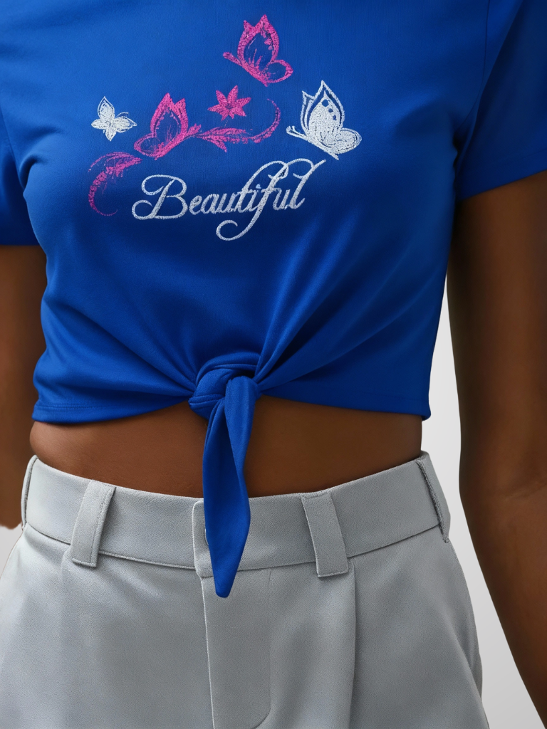 Crop Tee – Floating Wings