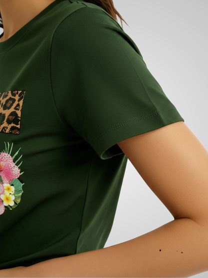 Crop Tee – Love Print